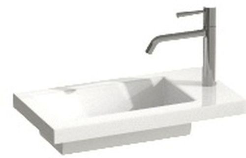 Раковина из минерального литья IBX Bonsai BONSAINEW 40х20 накладная цвет белый 1 отверстие под смеситель