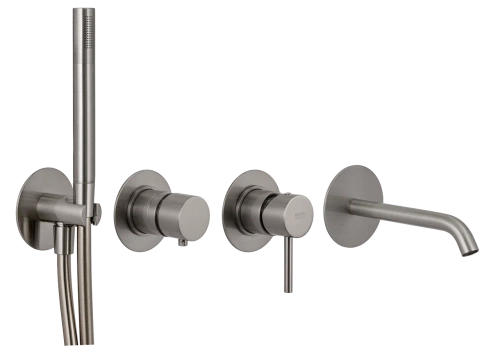 Смеситель для ванны Remer X Style X96S03ROXXXV встраиваемый в стену нержавеющая сталь