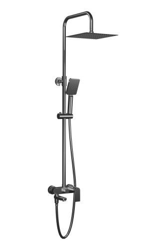 Душевая стойка AQG Alpha 21NITC25ASB12 настенная цвет оружейная сталь