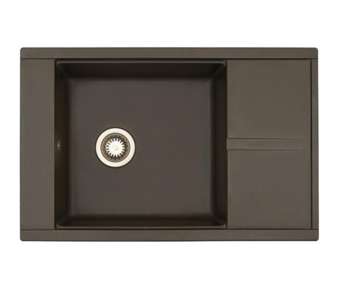 Кухонная мойка Aquaton Делия 1A715132DE280 80х50 цвет коричневый поверхность матовая