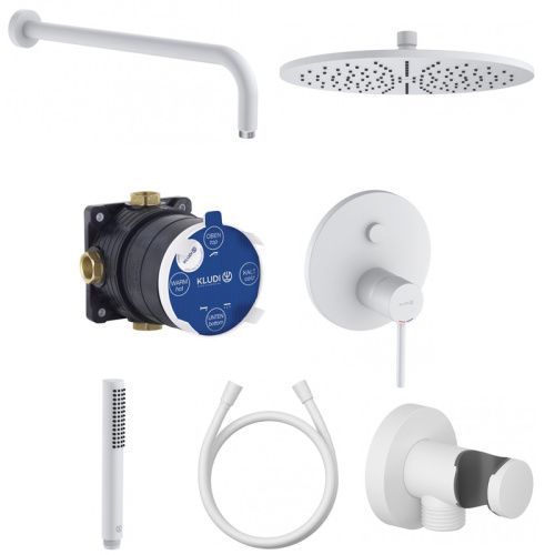Душевая система Kludi BOZZ 386585376 встраиваемая в стену цвет белый