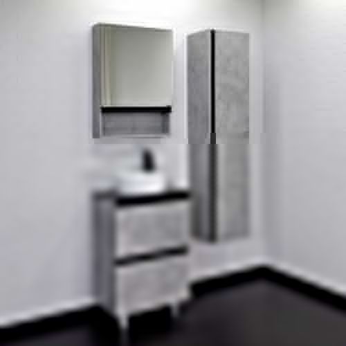 Тумба с раковиной Comforty Эдинбург 00-00004767CF 60х40 напольная цвет серый