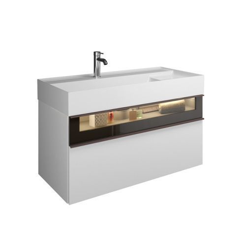 Тумба с раковиной Burgbad Yumo SFMX102F3193C0001*1 100х50 цвет белый