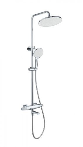 Душевая стойка Wonzon & Woghand Neo WW-B3035-A3-CR настенная цвет хром с термостатом