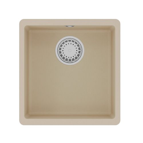 Кухонная мойка LeMark Sinara 400-u 9910062 40х40 цвет бежевый поверхность матовая