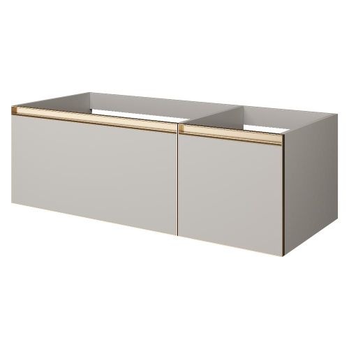 Тумба под раковину Armadi Art Quatro 790-M2-120-CM-MG-LED 120х50 подвесная цвет серый