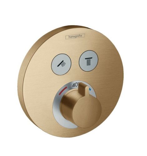 Смеситель Hansgrohe 15743140 встраиваемый в стену бронза