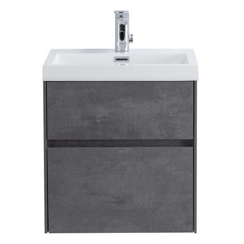 Тумба под раковину BelBagno Pietra Mini PIETRA MINI-500AS-2C-SO-SCM 50х40 подвесная цвет серый