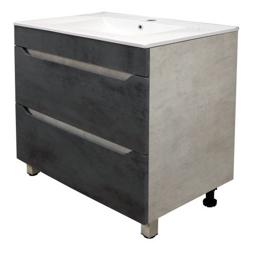 Тумба с раковиной Loranto Florena CS00090035 70х50 цвет серый