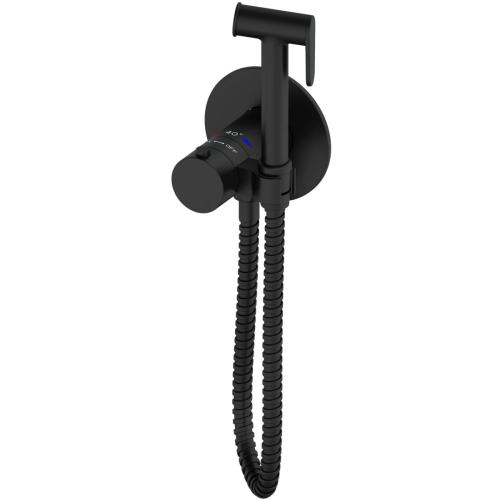 Гигиенический душ со смесителем Wonzon & Woghand WW-88829909-MB черный с термостатом