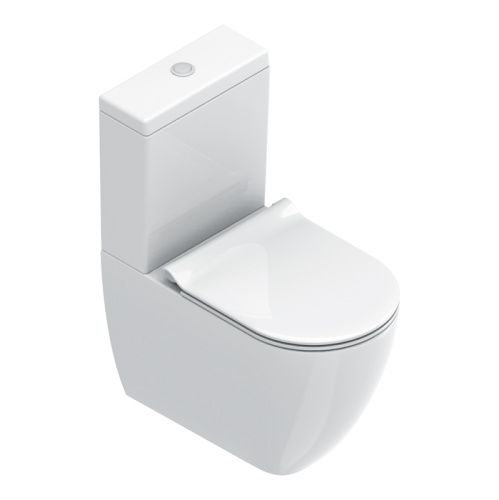 Чаша унитаза напольная Catalano Sfera 515630001 цвет белый без сиденья и без бачка безободковая каскадный смыв