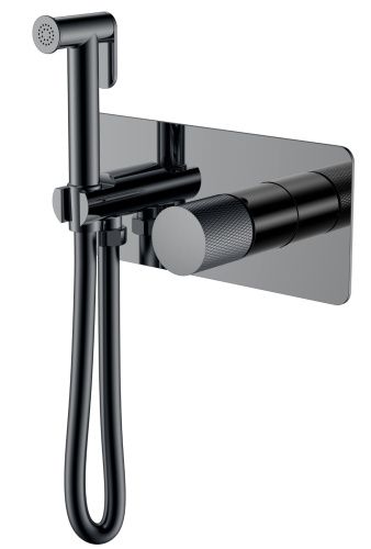 Гигиенический душ со смесителем Boheme Stick 127-SGM.2 серый