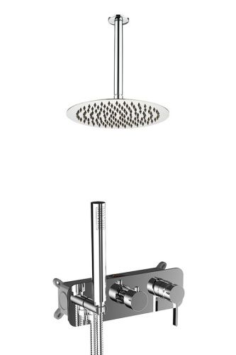 Душевая система AQG Urban Flow 19URFER23502 встраиваемая в стену цвет хром