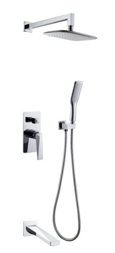 Душевая система Boheme Venturo 374-2 встраиваемая в стену цвет хром