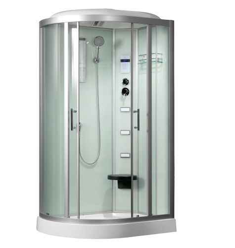 Душевая кабина Frank 2015357 120х80 асимметричная с крышей ориентация левая