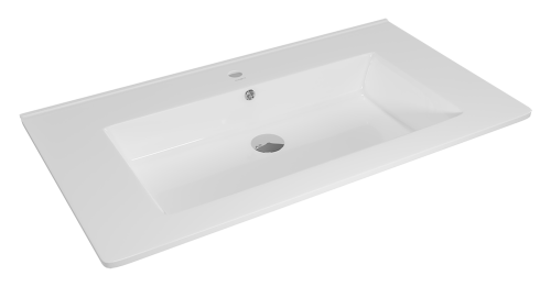 Раковина мебельная керамическая Kirovit Оскар 85 4640021062227 90х50 накладная цвет белый