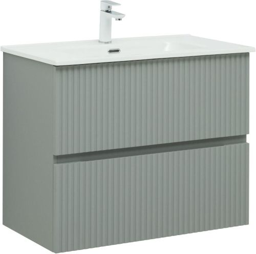 Тумба под раковину Aquanet Джейн 00313318 80х40 напольная цвет зеленый