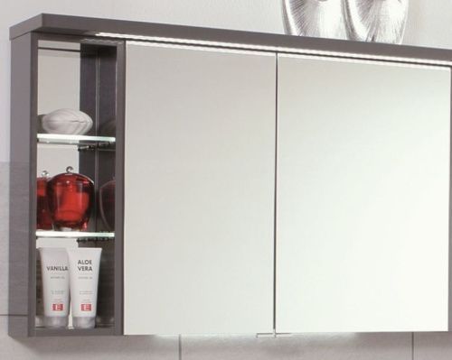 Зеркало-шкаф Puris Crescendo S2A43926L(186) 90х70 подвесной цвет серый