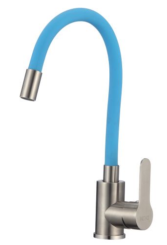 Смеситель для кухни D-Lin H155316-6 на мойку синий/сатин