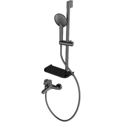 Душевой гарнитур Wonzon & Woghand Alfa WW-AE3201-MB настенный черный