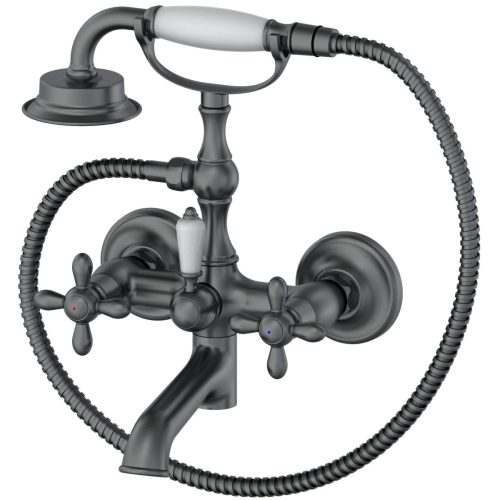 Смеситель для ванны Wonzon & Woghand Retro WW-88639020-BGM настенный серый