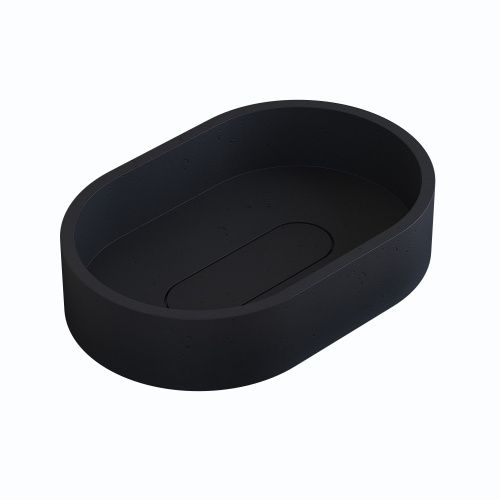 Раковина из искусственного камня Uperwood London 291020320 60х40 накладная цвет черный