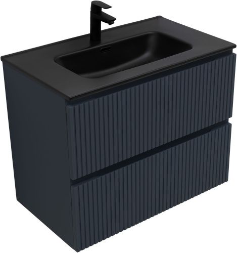 Тумба под раковину Aquanet Джейн (Flat) 00335429 80х50 подвесная цвет синий