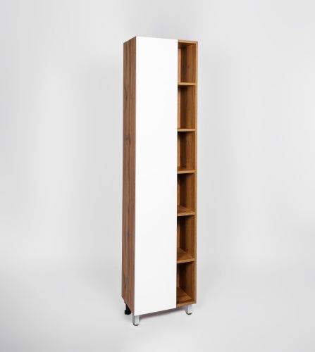 Шкаф-пенал Viant Бостон VBOS450-PEN 50х180 напольный цвет белый/коричневый