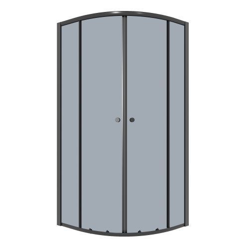 Душевой уголок Niagara Eco NG-1003-14T 80х80 стекло тонированное профиль черный без поддона