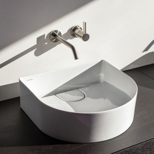 Раковина керамическая Laufen Sonar 8.1234.2.000.112.1 40 см накладная цвет белый без отверстий под смеситель