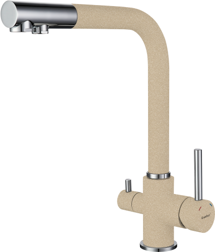 Смеситель для кухни Granfest 3611 кашемир на мойку бежевый