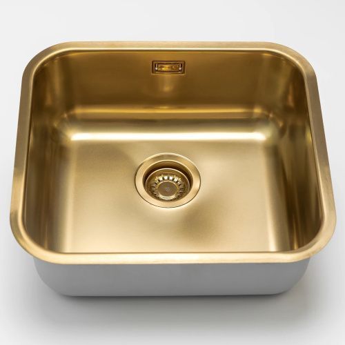 Кухонная мойка Grandex Aqua SELECT 49 2003341 50х45 цвет золото поверхность матовая