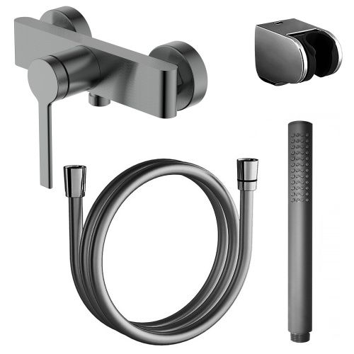 Смеситель Azario VINCENTE AZ-VRZ338326AJ настенный графит