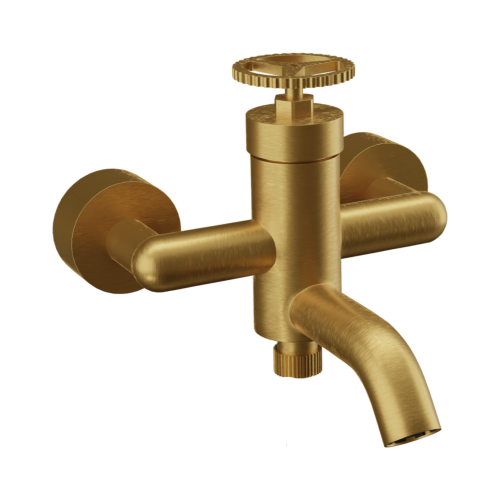 Смеситель для ванны Remer Chrono CH05BG настенный золото