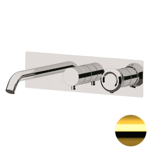 Смеситель для ванны Remer Element ET54D2DO встраиваемый в стену золото