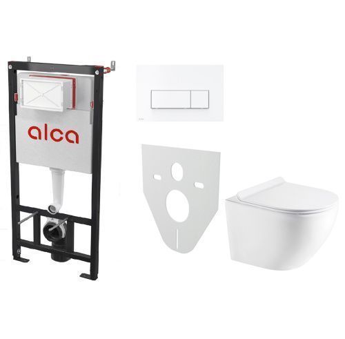 Комплект Комплект унитаз с инсталляцией и клавишей смыва и клавишей смыва Azario AM101/1120-4:1 RU M571-0001+AZ-0046N