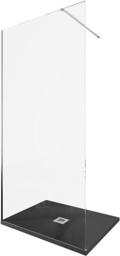 Душевая перегородка Allen Brau Infinity 3.21013.BA 100х200 стекло прозрачное профиль серебро