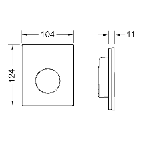 Клавиша смыва механическая Tece TECEloop 9242650 цвет белый - фото 2