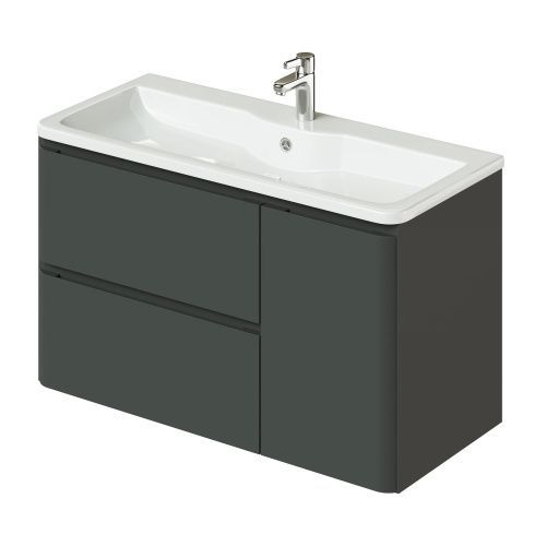 Тумба с раковиной Итана Roberto CS00091330 подвесная цвет серый