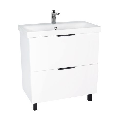 Тумба под раковину Viant Берлин VBER80MDBEL-T2Y 80х40 напольная цвет белый