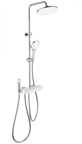 Душевая стойка Wonzon & Woghand Muse WW-B3580-CR настенная цвет хром с термостатом