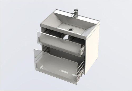 Тумба под раковину Aquanet Латина 00180032 70х40 напольная цвет белый