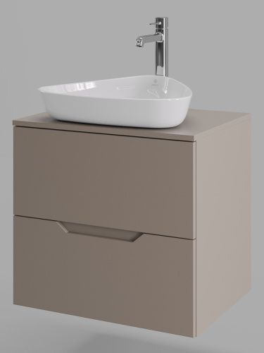 Тумба с раковиной Orange Line Li-60TuLMDF+B07-500W 61х46х68