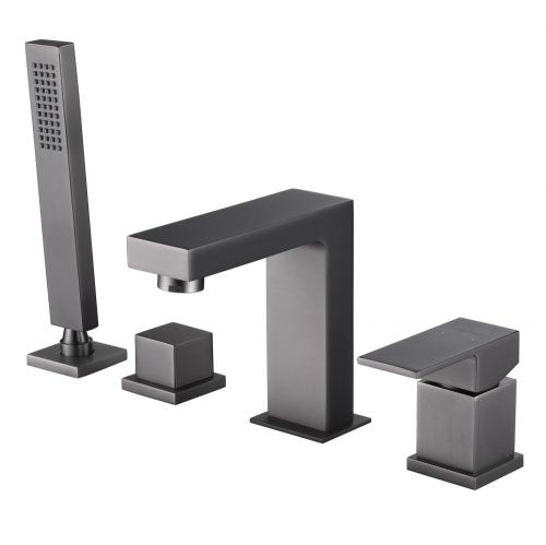 Смеситель Abber Daheim AF8213NG на борт ванны никель