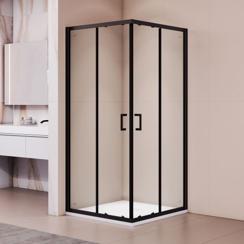 Душевой уголок RGW Passage 350803000-14 100х100 стекло прозрачное профиль черный без поддона