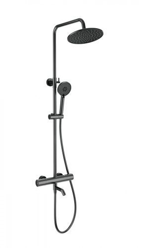 Душевая стойка Wonzon & Woghand Inn WW-A3006-T1-BGG настенная цвет серый с термостатом