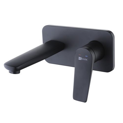 Смеситель для раковины LeMark Bronx LM3726BL встраиваемый в стену черный