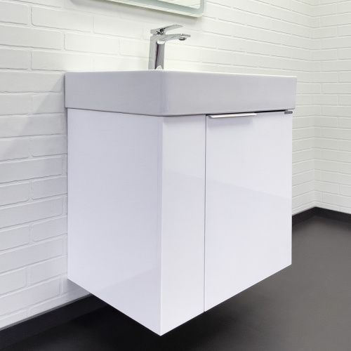 Тумба с раковиной Comforty Асти 00-00019248CF 60х50 подвесная цвет белый