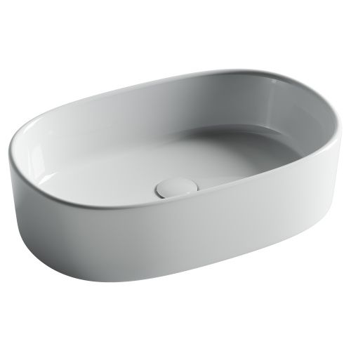 Раковина из сантехнического фарфора Ceramica Nova ELEMENT CN6075 60х40 накладная цвет белый