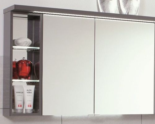 Зеркало-шкаф Puris Crescendo S2A43926L(121) 90х70 подвесной цвет серый